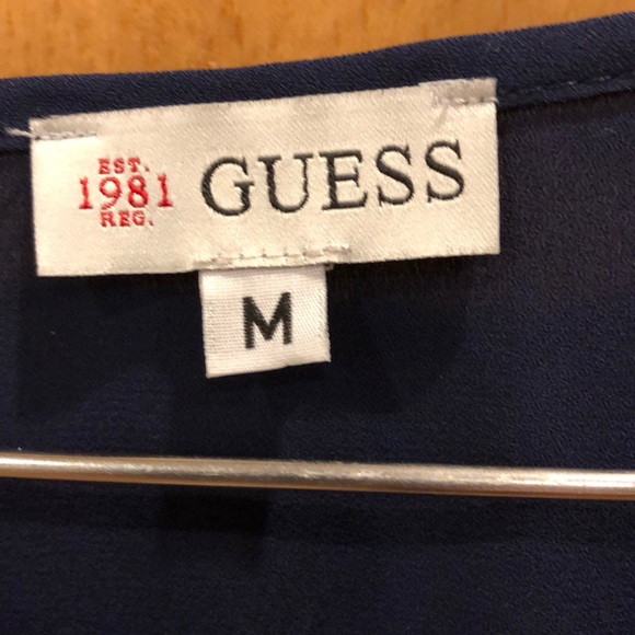 Guess Knit and Chiffon Top - Medium - Picture 3 of 4